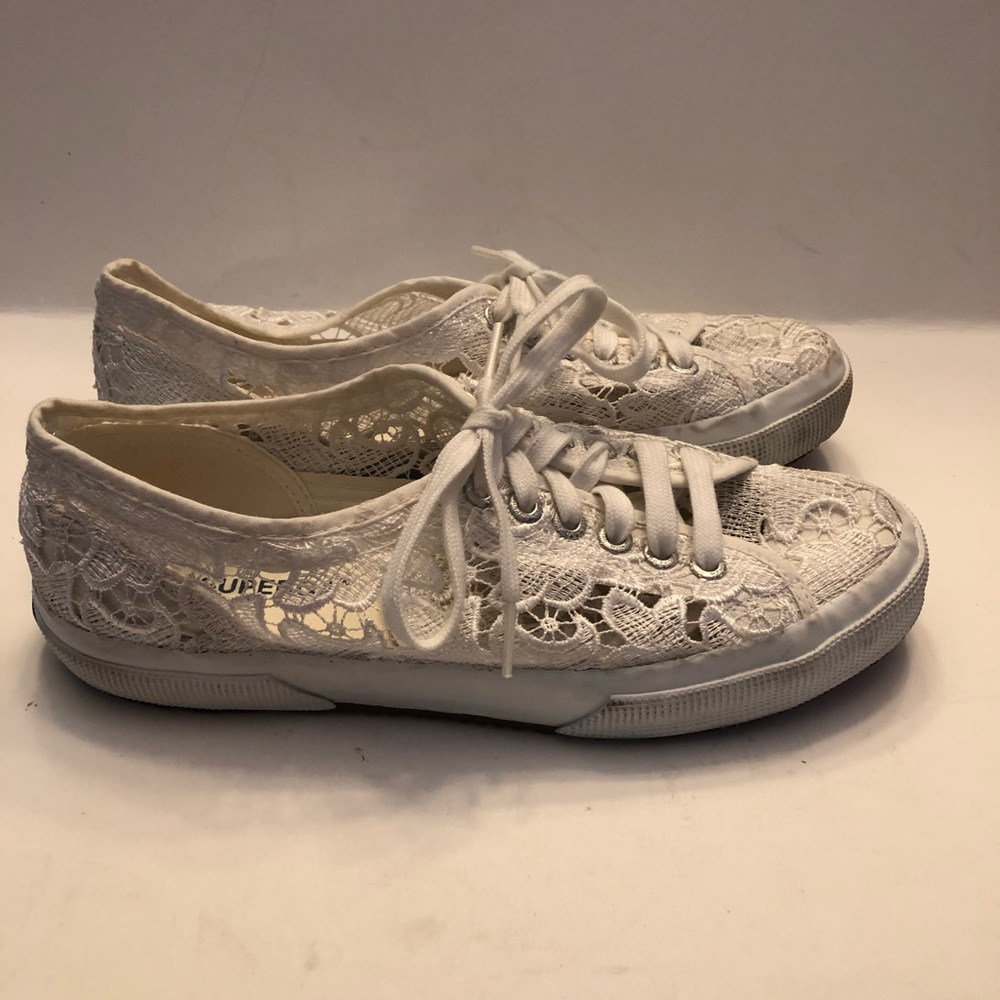 Superga Lace Sneakers, Size 39, Good preowned condition
